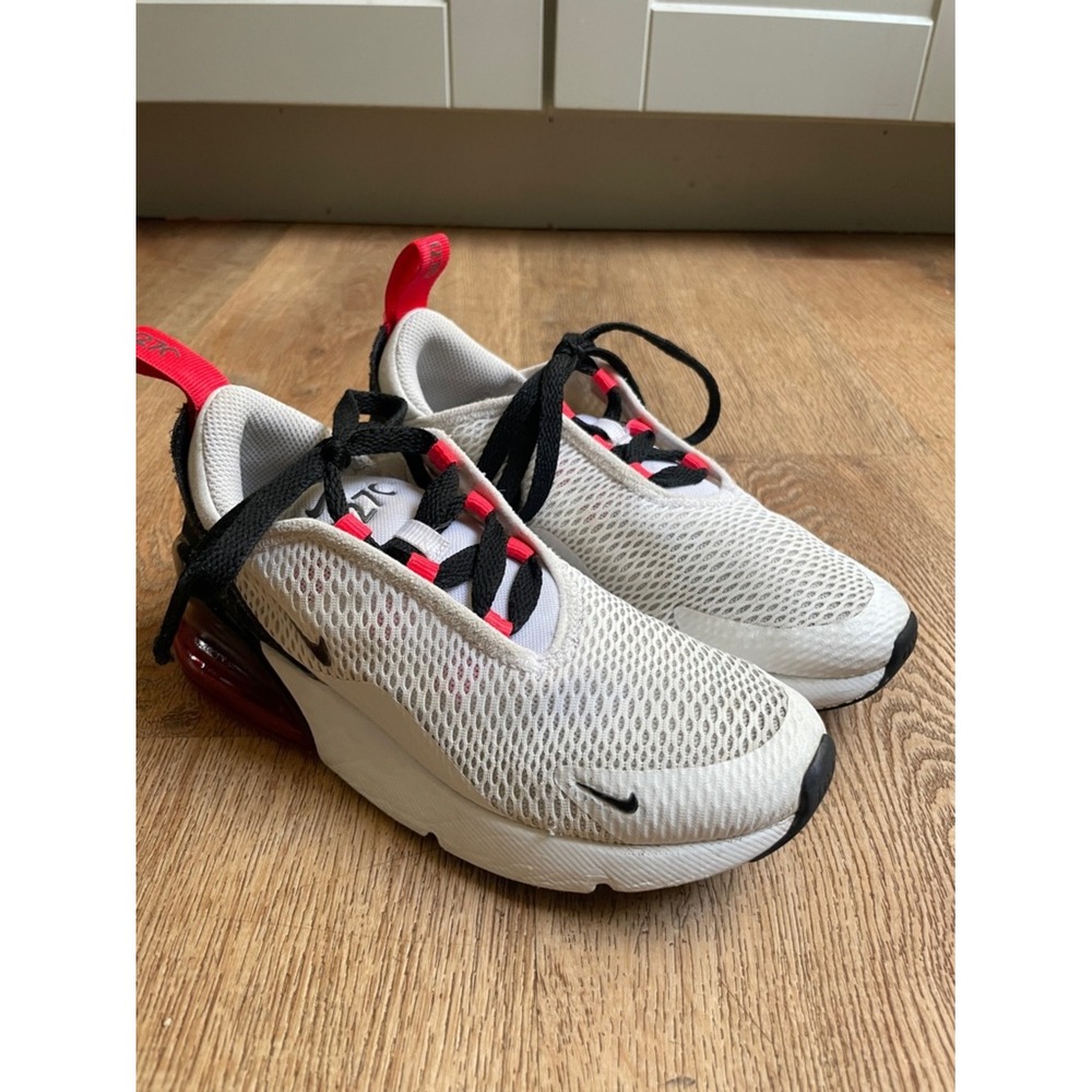 Nike Kids White Black Air Max Style Sneakers